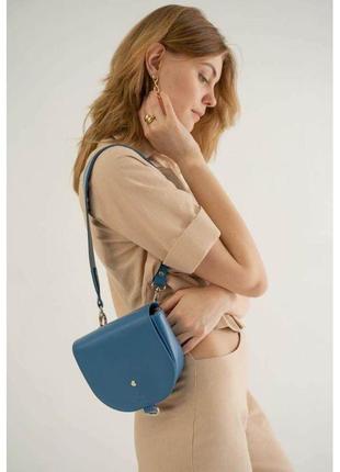 Красивая женская сумка с шлейкой для носки на плече женская кожаная сумка ruby s ярко-синяя модная сумочка2 фото