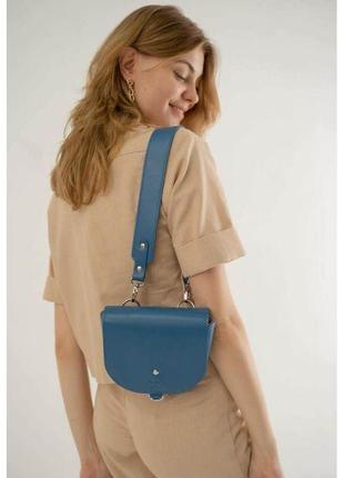 Красивая женская сумка с шлейкой для носки на плече женская кожаная сумка ruby s ярко-синяя модная сумочка1 фото