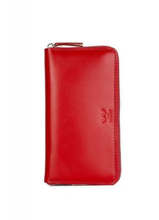 Стильне жіноче портмоне люкс класу шкіряне жіноче портмоне keeper колір червоний жіночий гаманець на блискавці