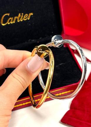 Браслет cartier серебро камней золото камней