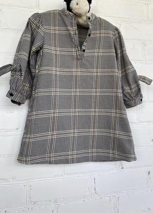 🎈акція 1+1=3 платье в клетку zara, сукня у клітинку