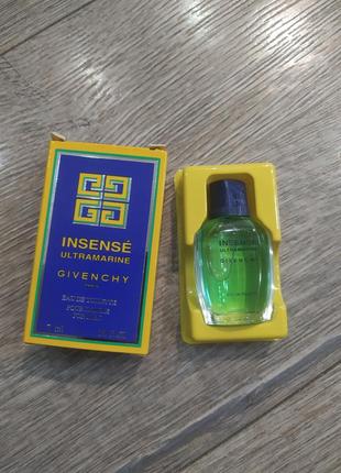 Insense ultramarine givenchy, edt, оригинал, миниатюра, редкость, винтаж, vintage