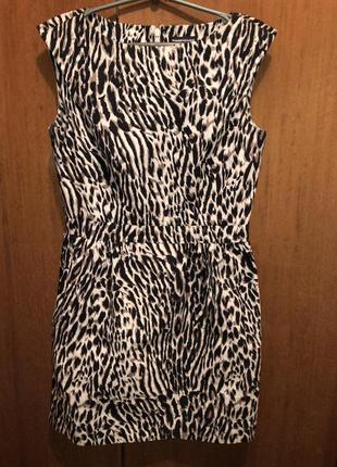 Платье с леопардовым принтом warehouse1 фото