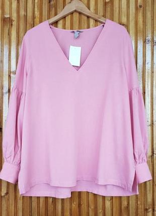 Очень красивая блуза h&amp;m из мягкой фактурной вискозной ткани.