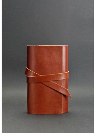 Шкіряний блокнот (софт-бук) 1.0 світло-коричневий презентабельний блокнот подарунок для ділової людини