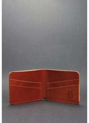 Удобное мужское портмоне из натуральной кожи красивый кошелек мужской мужское кожаное портмоне коричневое3 фото