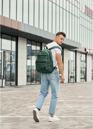 Рюкзак унісекс sambag зелений сумка рюкзак міський наплічний молодіжний рюкзак рюкзак портфель на змійці4 фото