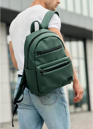 Рюкзак унісекс sambag зелений сумка рюкзак міський наплічний молодіжний рюкзак рюкзак портфель на змійці2 фото