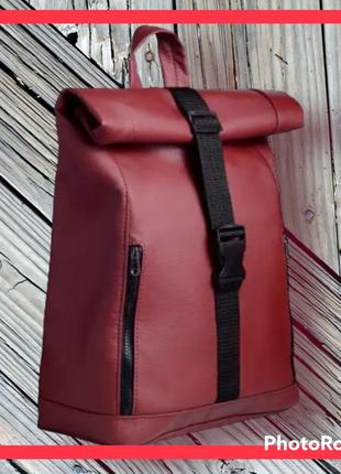 Рюкзак рол sambag rolltop бордовий