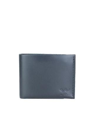 Мужской кошелек mini с монетницей синий качественный мужской кошелек из натуральной кожи кошелек кожаный