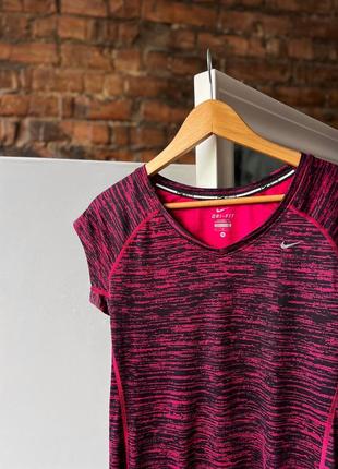 Nike dri-fit women’s full printed short sleeve sport t-shirt жіноча, спортивна футболка2 фото