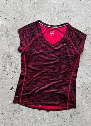Nike dri-fit women’s full printed short sleeve sport t-shirt жіноча, спортивна футболка5 фото