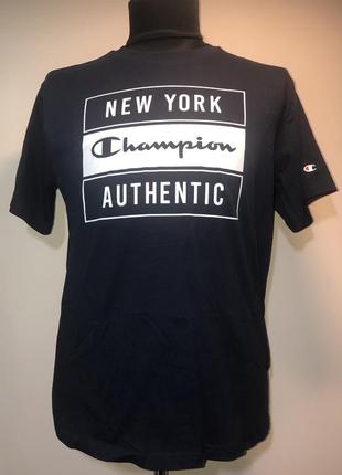 Футболка champion newyork authentic (реальный размер m)