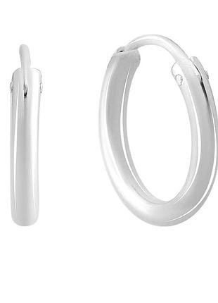 Серебряные серьги без камней (60001442)