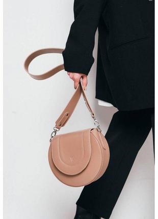 Женская кожаная сумка mandy бежевая женская кожаная сумка бежевая женская сумка3 фото