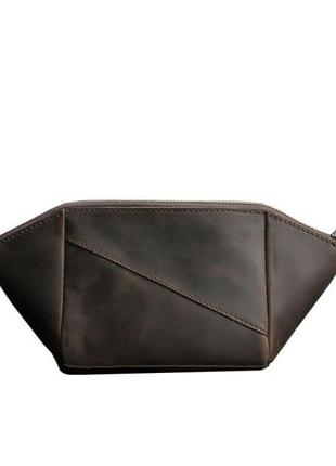 Женская кожаная косметичка красивая женская косметичка из натуральной кожи женская...