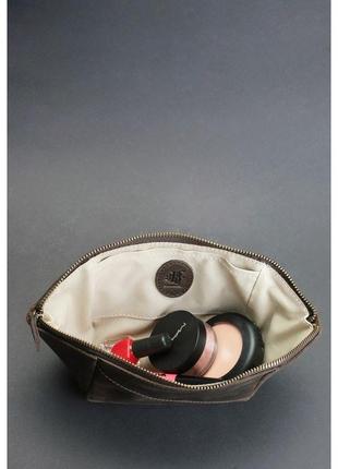 Женская кожаная косметичка красивая женская косметичка из натуральной кожи женская...