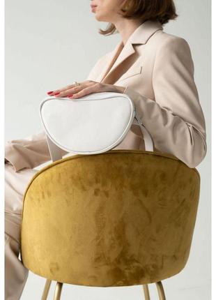 Женская поясная сумка ada белая красивая женская сумочка на пояс стильная поясная сумка-бананка для девушек