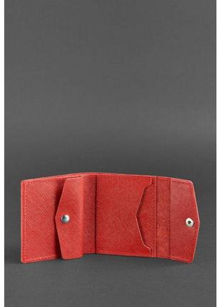Жіночий шкіряний гаманець червоний стильний жіночий гаманець з натуральної шкіри гаманець жіночий преміум класу3 фото