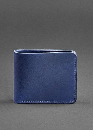 Качественное мужское портмоне мужское кожаное портмоне синее удобный мужской кошелек премиум класса портмоне5 фото