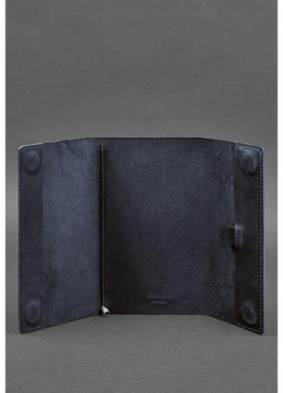 Кожаный блокнот софт-бук темно-синий блокнот премиум класса ручной работы блокнот с кожаной обложкой3 фото