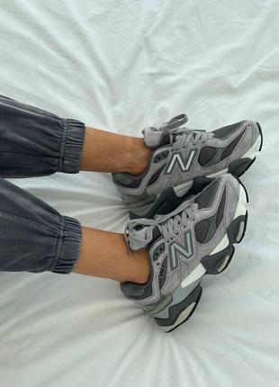 Женские кроссовки new balance 9060 grey2 фото