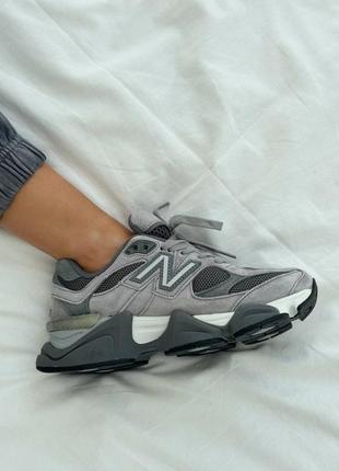 Женские кроссовки new balance 9060 grey3 фото