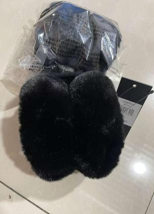 DKNY logo slider slippers in black