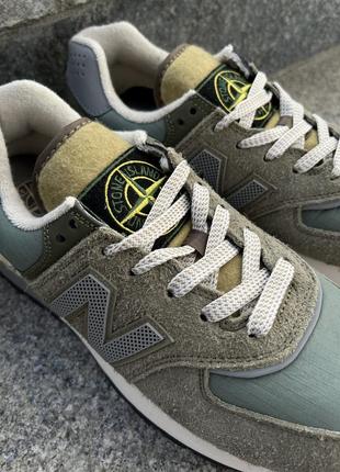 Мужские кроссовки new balance 574 legacy stone island 40-41-44-455 фото