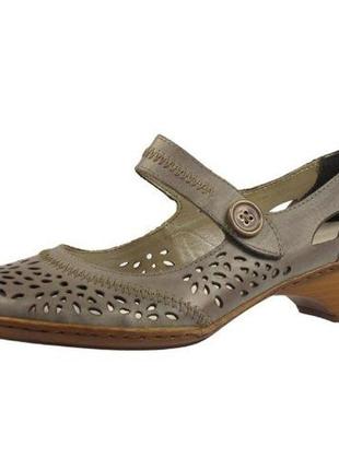 Женские туфли rieker antistress с запатентованным комфортом - серый  40 размер