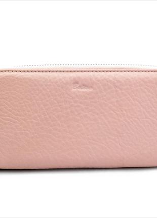 Женский кожаный кошелек розовый вместительный кошелек для женщины современный качественный кошелек для девушки2 фото