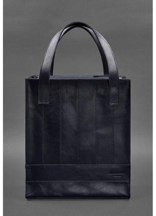 Стильная женская сумка шоппер кожаная женская сумка шоппер бэтси темно-синий краст большая женская сумка