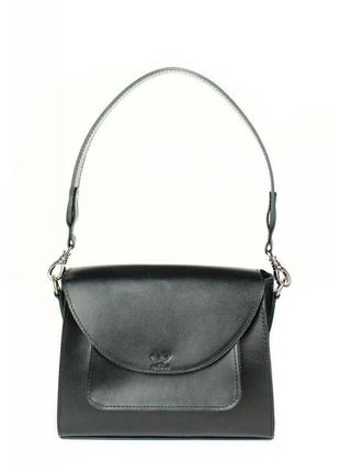 Элегантная сумочка люкс класса для девушек женская кожаная сумка liv черная женская сумка на плечо кожаная1 фото