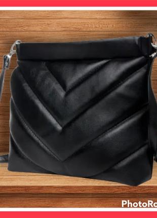 Сумка кроссбоди женская сумочка сумка для девушки сумка для женщин крутая женская сумочка сумочка черная1 фото