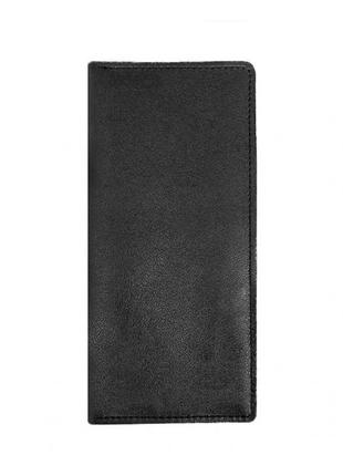 Кожаное портмоне черное стильное портмоне для мужчин и женщин портмоне премиум класса из натуральной кожи5 фото