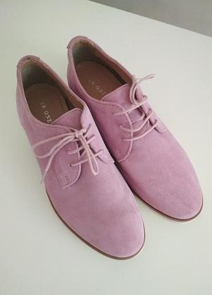 Сиреневые туфли, броги. pier one