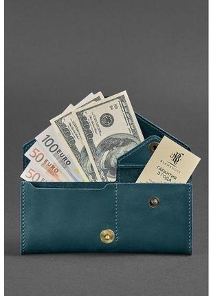 Стильний жіночий гаманець преміум класу місткі гаманець для дівчат жіночий шкіряний гаманець колір зелений2 фото