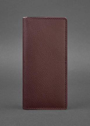 Шкіряне красиве портмоне бордове якісний жіночий гаманець місткий гаманець з натуральної шкіри5 фото