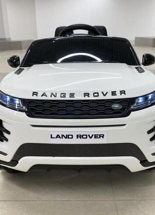 Дитячий електромобіль land rover (білий колір) з пультом дистанційного керування 2,4g