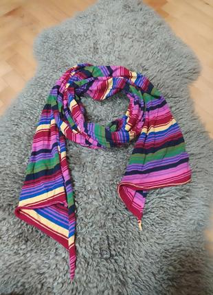 Яркий длинный трикотажный шарф от h&amp;m