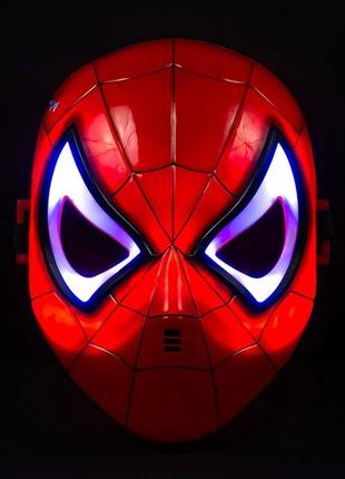 Карнавальна світна маска людина-павук спайдермен 2157