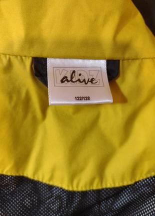 Alive демисезонная куртка 2 в одном (ветровка + флиска),122-128см9 фото