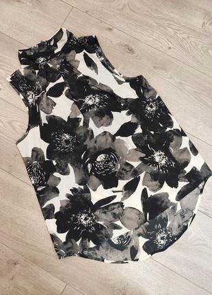 👠 блуза next ( floral print ) / s-m size