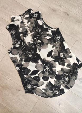 👠 блуза next ( floral print ) / s-m size2 фото