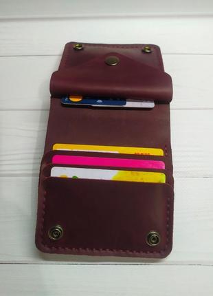 Жіночий шкіряний гаманець-портмоне5 фото