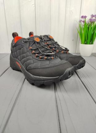 Кроссовки меррелл термо merrell ice cap moc thermo black orange5 фото