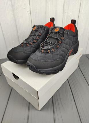 Кроссовки меррелл термо merrell ice cap moc thermo black orange4 фото