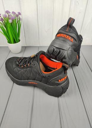 Кроссовки меррелл термо merrell ice cap moc thermo black orange7 фото