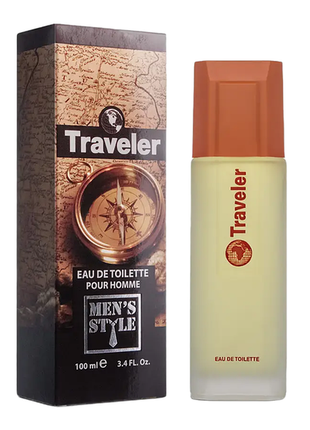 Туалетна вода для чоловіків traveler men's style тм aromat 100 мл1 фото