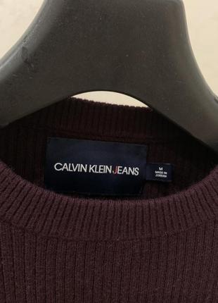 Джемпер calvin klein jeans фиолетовый свитер гольф водолазка4 фото